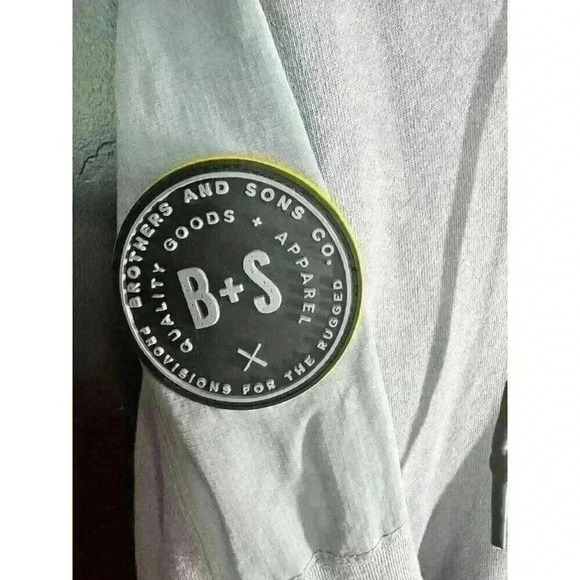 Brothers and Sons Men's French Terry Anorak 1/4 Zip Hooded Pullover - Size M - Picture 3 of 8